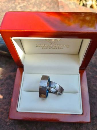 dia and attila titanium wedding ring
