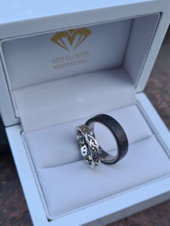 eniko and akos titanium wedding rings