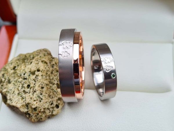 agnes daniel titanium wedding ring