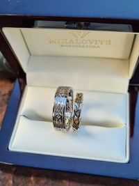 noemi norbert stainless steel wedding rings