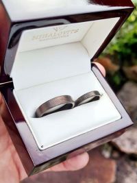 rita bence stainless steel wedding rings