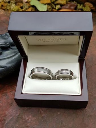 zsuzsanna and istvans stainless steel wedding rings