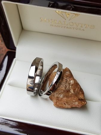 zsofi and benedek  titanium stainless steel wedding rings
