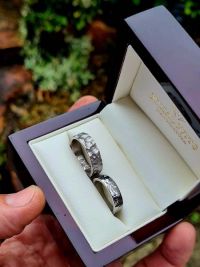 flora balazs stainless steel wedding rings
